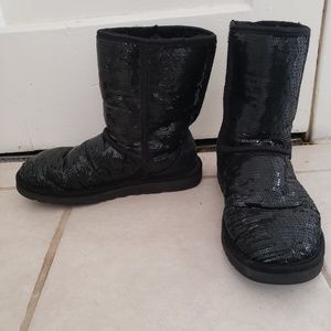 Classic Short Sequin Boot